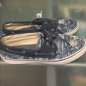 Sperry floral boat shoes
